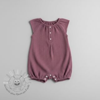 Mussola/Doppia garza purple ORGANIC