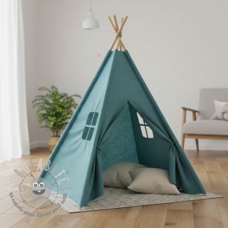 Mussola/Doppia garza blue shadow ORGANIC