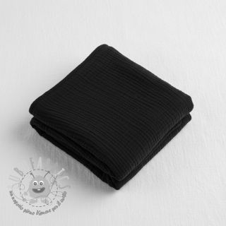 Mussola/Doppia garza black