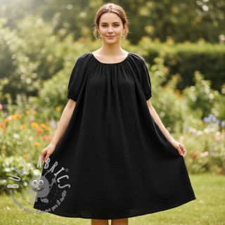 Mussola/Doppia garza black