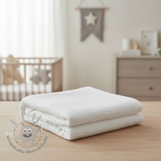 Mussola/Doppia garza white