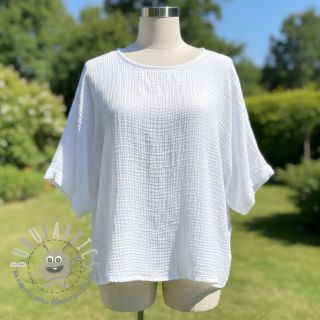 Mussola/Doppia garza white