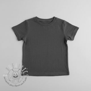 Mussola/Doppia garza dark grey