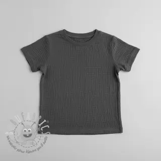 Mussola/Doppia garza dark grey