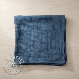 Mussola/Doppia garza indigo