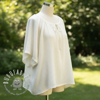 Mussola/Doppia garza ecru