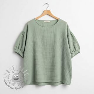 Mussola/Doppia garza dark mint