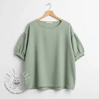 Mussola/Doppia garza dark mint