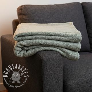 Fleece TEDDY DOUBLE SIDED old green