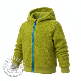 Fleece TEDDY DOUBLE SIDED old lime