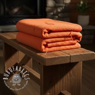 Fleece TEDDY DOUBLE SIDED tangerine