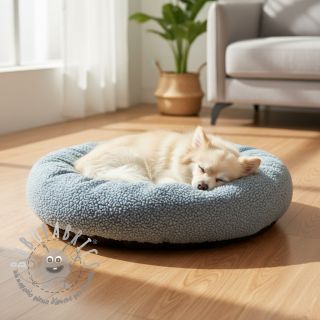 Fleece TEDDY DOUBLE SIDED pale turquoise