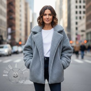 Fleece TEDDY DOUBLE SIDED pale turquoise