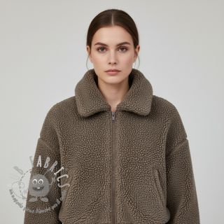 Fleece TEDDY DOUBLE SIDED taupe