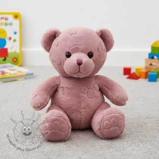 Fleece Paw prints powder pink