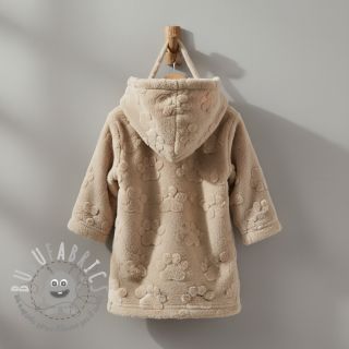 Fleece Paw prints beige