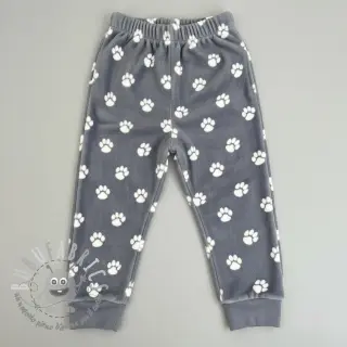 Wellness Fleece Dog paw light grey