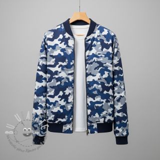 JEANS DENIM STRETCH Camouflage blue