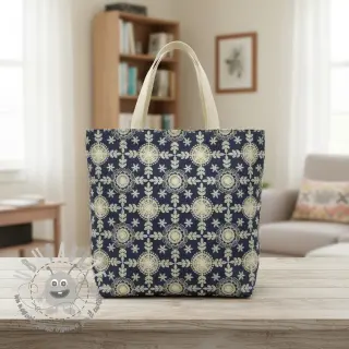 Tessuto di cotone JEANS EMBROIDERY Niva design B