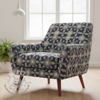 Tessuto di cotone JEANS EMBROIDERY Niva design B