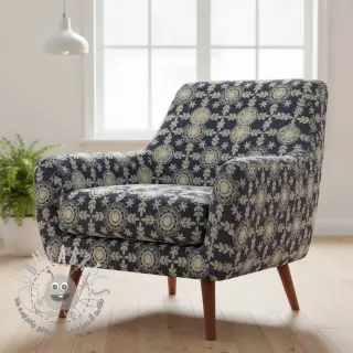 Tessuto di cotone JEANS EMBROIDERY Niva design B