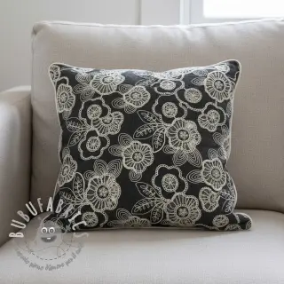 Tessuto di cotone JEANS EMBROIDERY Niva design C