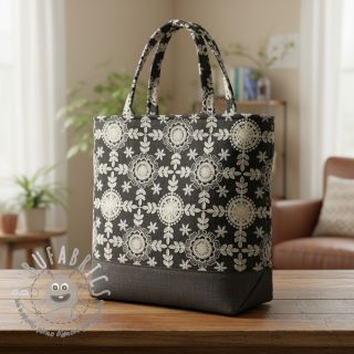 Tessuto di cotone JEANS EMBROIDERY Niva design D