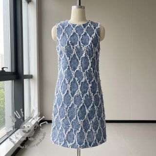 JEANS DENIM Ruffia Flowers design A