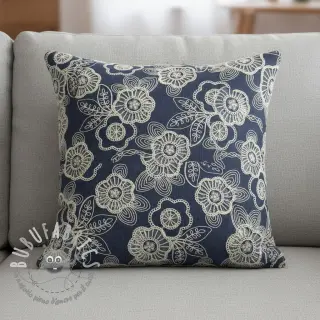 Tessuto di cotone JEANS EMBROIDERY Niva design A