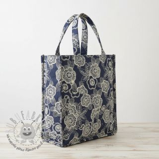 Tessuto di cotone JEANS EMBROIDERY Niva design A