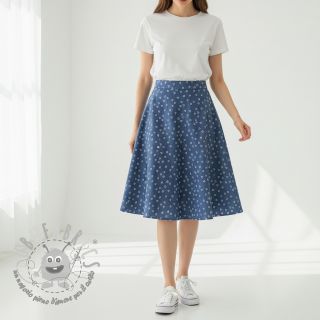 Tessuto di cotone JEANS Hearts