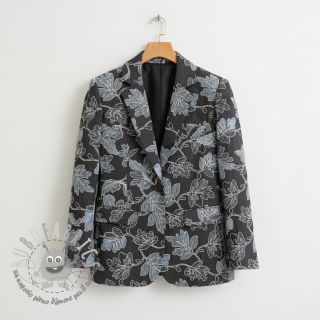 Tessuto di cotone JEANS EMBROIDERY Lisa design D