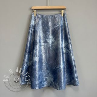 JEANS FOIL TIE DYE blue
