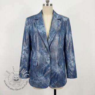 JEANS FOIL TIE DYE blue