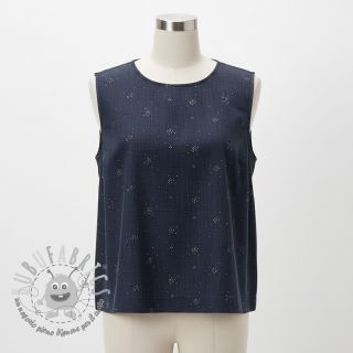 Tessuto di cotone JEANS Glitter small dots