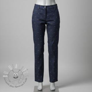Tessuto di cotone JEANS Glitter small dots