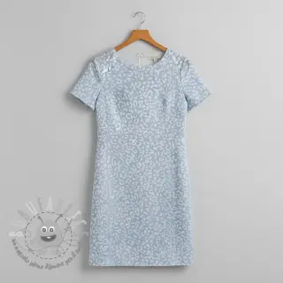 JEANS JACQUARD Animal skin light blue