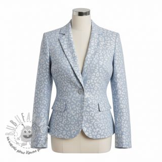 JEANS JACQUARD Animal skin light blue