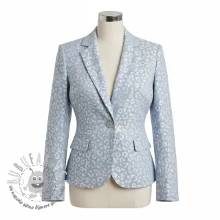 JEANS JACQUARD Animal skin light blue