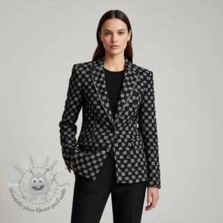 JEANS Check Jacquard BLACK