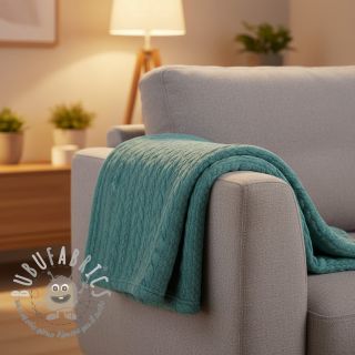 Maglia jacquard Cably dark green