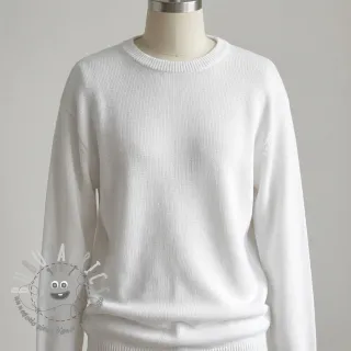 Tessuti per maglioni BABY KNIT white