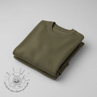 Tessuti per maglioni BABY KNIT camo green