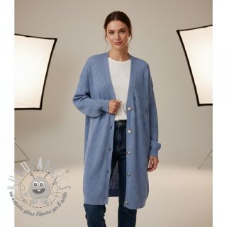 Maglia jacquard Diamond baby blue