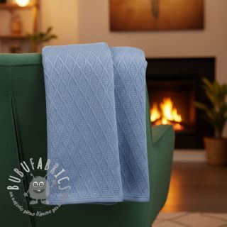 Maglia jacquard Diamond baby blue