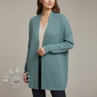 Maglia jacquard Diamond ocean blue