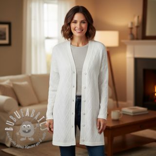 Maglia jacquard Diamond off white