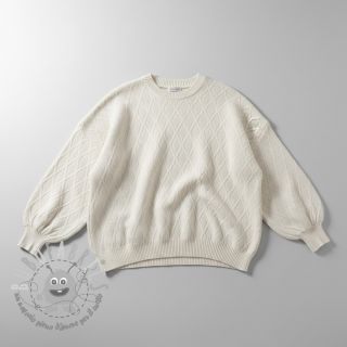 Maglia jacquard Diamond off white