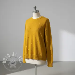 Tessuti per maglioni BIG KNIT DOT ochre