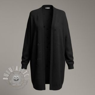 Tessuti per maglioni BIG KNIT DOT black